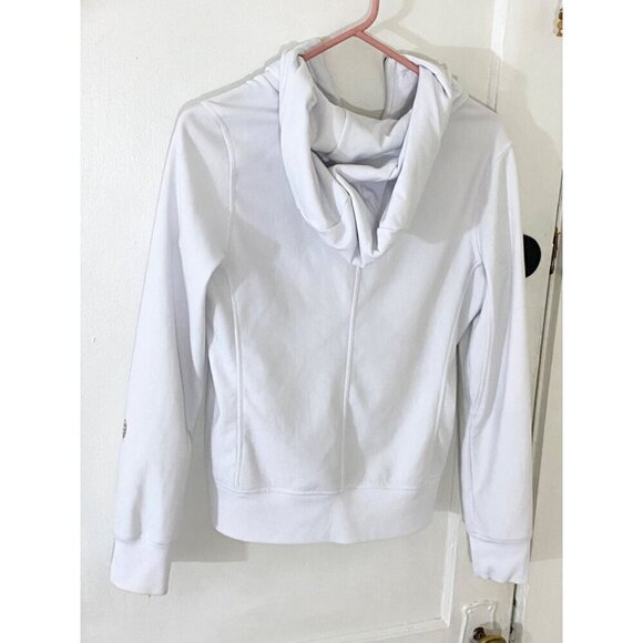 Indygena Women's White Hooded Full Zip Casual Sweater - Small - Picture 4 of 12